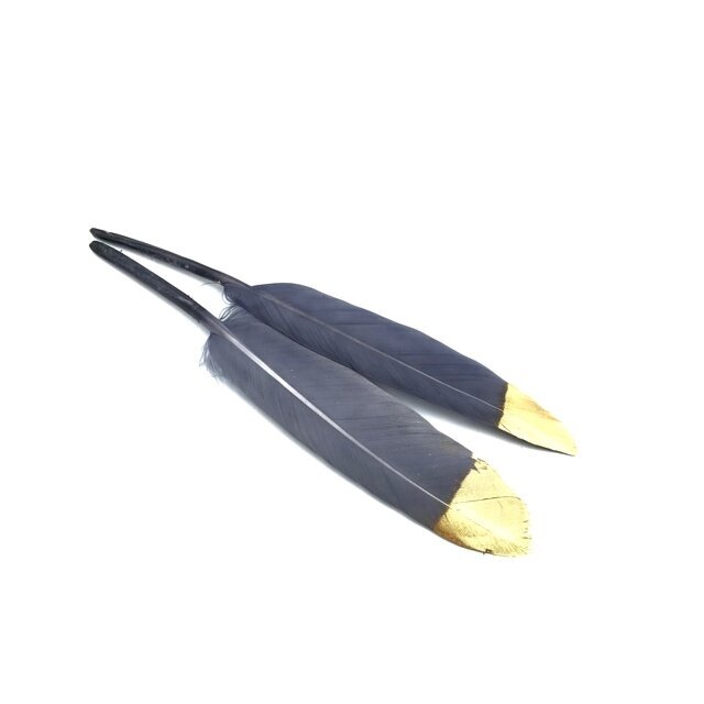 12-15cm pilkos sp. plunksnos, 2vnt.
