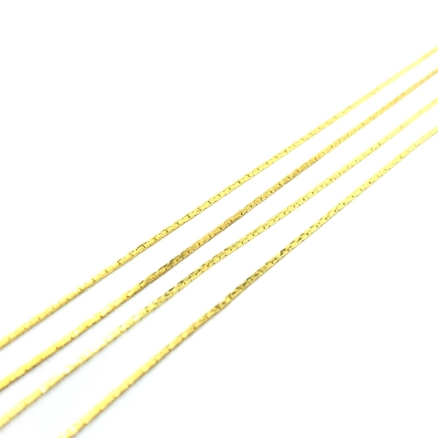 0,6x0,6mm aukso sp. grandinėlė, 1m