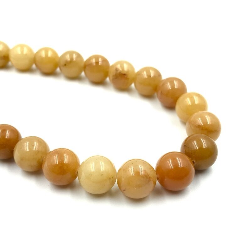 12mm oranžinės sp. žadeitas, 40cm juosta