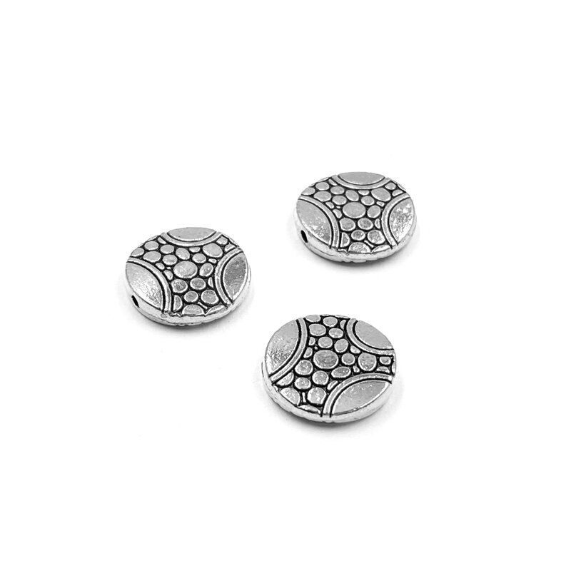 12x12mm sidabro sp. intarpai, 11vnt.