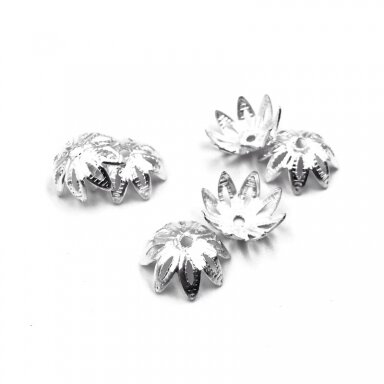 13mm sidabro sp. kepurėlės, 19vnt.