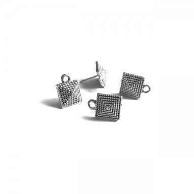 13x10mm sidabro sp. auskarų įvėrimai, 4vnt.