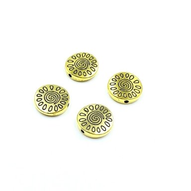 13x13mm aukso sp. intarpai, 8vnt.