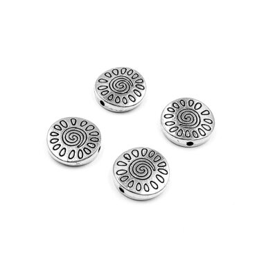 13x13mm sidabro sp. intarpai, 8vnt.