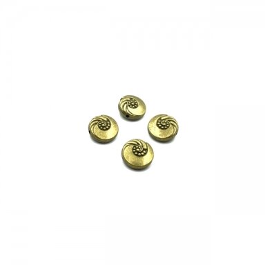 13x13mm žalvario sp. intarpai, 6vnt.