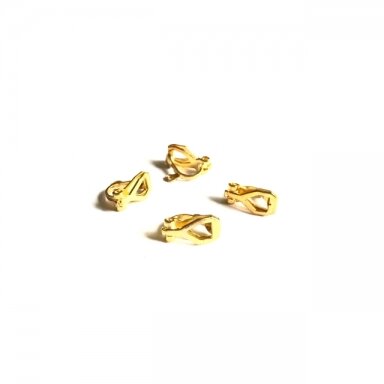 13x16mm aukso sp.auskarų įvėrimai klipsai,  8vnt.