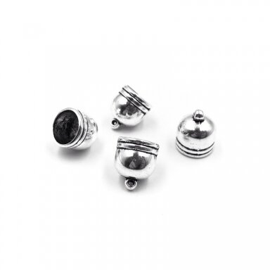 13x16mm sidabro sp. kepurėlės, 5vnt