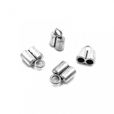 13x17x7mm sidabro sp. kepurėlės, 6vnt.