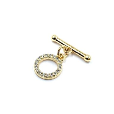 13x18mm 14k aukso sp. nerūdijančio plieno perkišamas užsegimas, 1vnt.