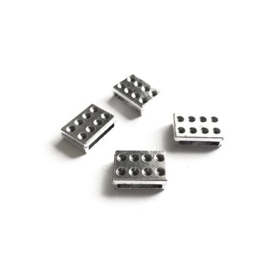 13x18mm sidabro sp. intarpai, 5vnt.