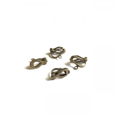 13x6mm žalvario sp. auskarų įvėrimai klipsai, 8vnt.