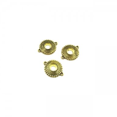24x19mm aukso sp. pakabukas, 5vnt.