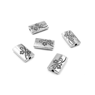13x8mm sidabro sp. intarpai, 13vnt.