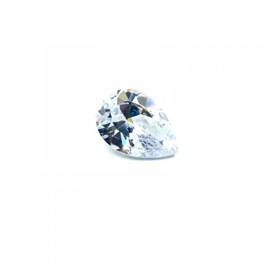 18x13mm skaidrios sp. lašo formos cirkonis, 1vnt.