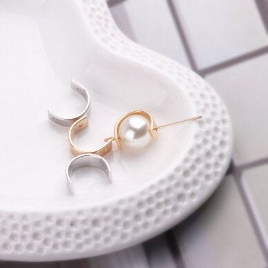 13x10mm 14k aukso sp. nerūdijančio plieno intarpas, 2vnt. 13x10mm 14k aukso sp. nerūdijančio plieno intarpas, 2vnt.