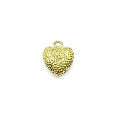 13x11mm 18k aukso sp. nerūdijančio plieno pakabukas širdis, 1vnt. 13x11mm 18k aukso sp. nerūdijančio plieno pakabukas širdis, 1vnt.