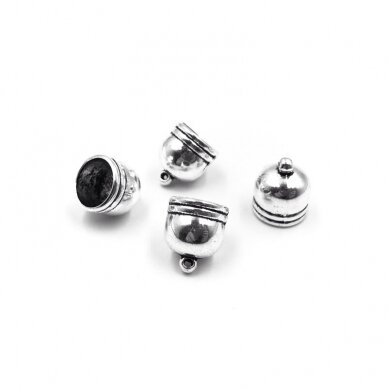 13x16mm sidabro sp. kepurėlės, 5vnt 13x16mm sidabro sp. kepurėlės, 5vnt