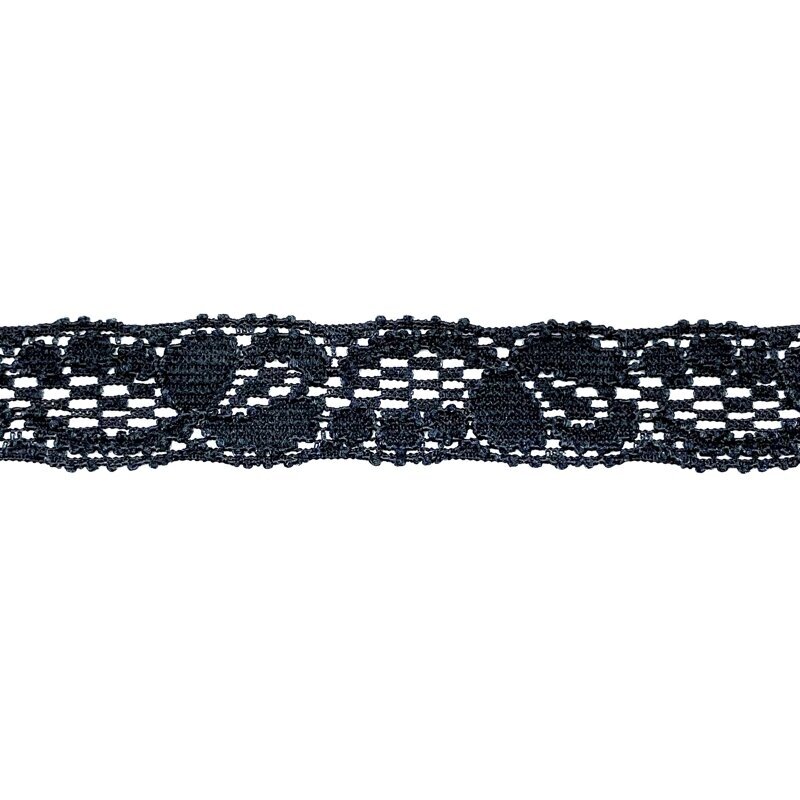 13mm juodos sp. elastinis nėrinys, 1m