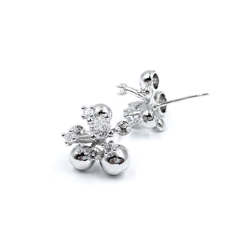 13mm platinos sp. nerūdijančio plieno auskarų įvėrimas, 2vnt.
