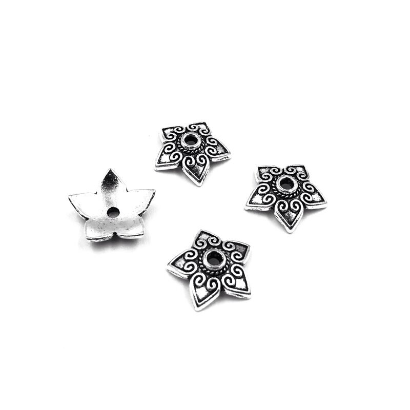 13mm sidabro sp. kepurėlės, 24vnt.