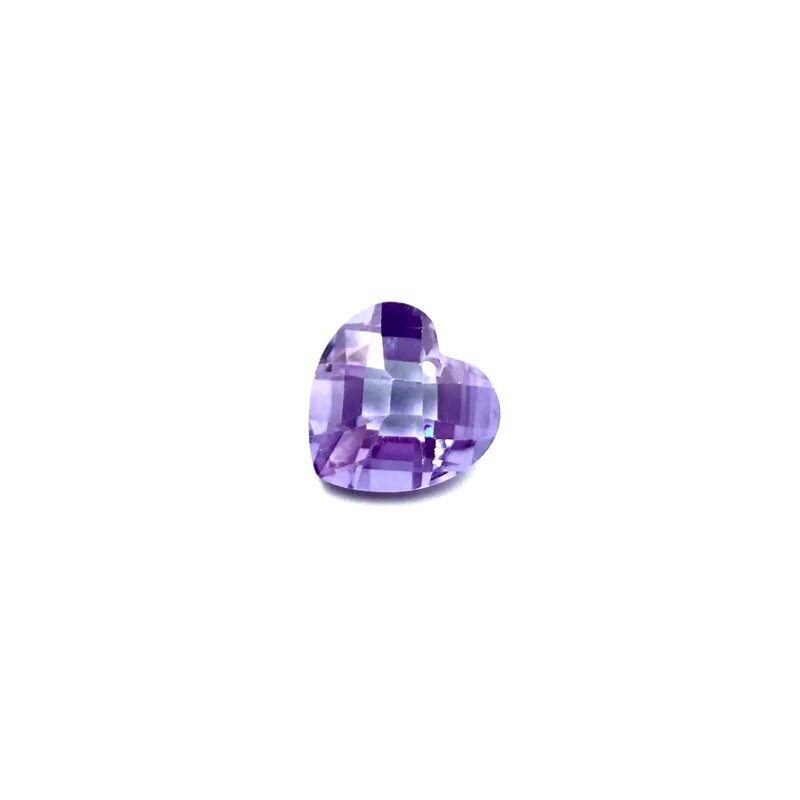 13x13mm alyvinės sp. širdies formos cirkonis, 1vnt.