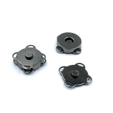 14mm juodintos sp. prisiuvamas magnetinis užsegimas rankinėms, 3vnt. 14mm juodintos sp. prisiuvamas magnetinis užsegimas rankinėms, 3vnt.