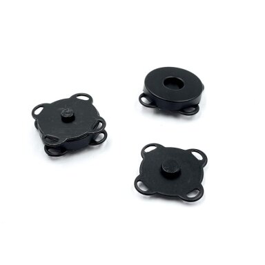 14mm juodos sp. prisiuvamas magnetinis užsegimas rankinėms, 2vnt. 14mm juodos sp. prisiuvamas magnetinis užsegimas rankinėms, 2vnt.