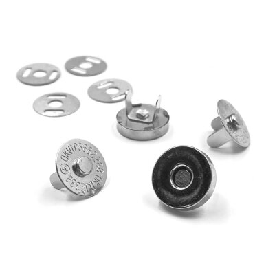 14mm nikelio sp. magnetinis užsegimas rankinėms, 3vnt. 14mm nikelio sp. magnetinis užsegimas rankinėms, 3vnt.