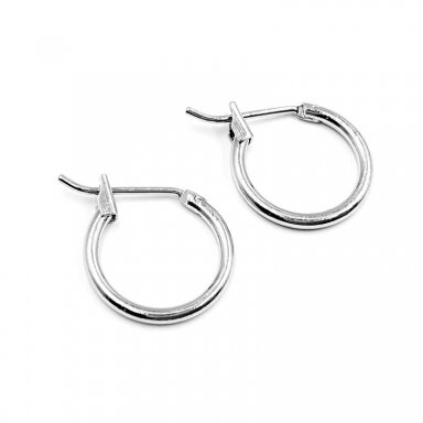 14mm platinos sp. nerūdijančio plieno auskarų įvėrimai, 2vnt. 14mm platinos sp. nerūdijančio plieno auskarų įvėrimai, 2vnt.