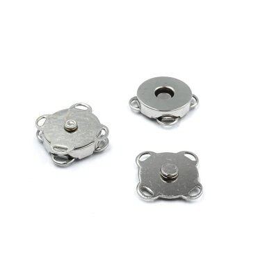 14mm platinos sp. prisiuvamas magnetinis užsegimas rankinėms, 3vnt. 14mm platinos sp. prisiuvamas magnetinis užsegimas rankinėms, 3vnt.