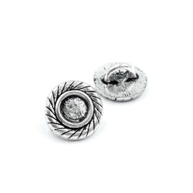 14mm sidabro sp. metalinė saga su kilpute, 4vnt.