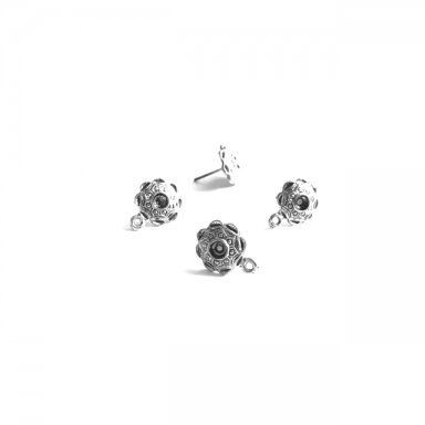 14x11mm sidabro sp. auskarų įvėrimai, 4vnt.