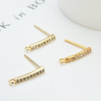 14x2mm 14k aukso sp. nerūdijančio plieno auskarų įvėrimai, 2vnt. 14x2mm 14k aukso sp. nerūdijančio plieno auskarų įvėrimai, 2vnt.