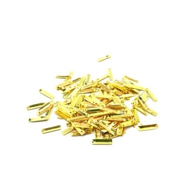 14x3mm geltonos sp. žvyneliai, 5g