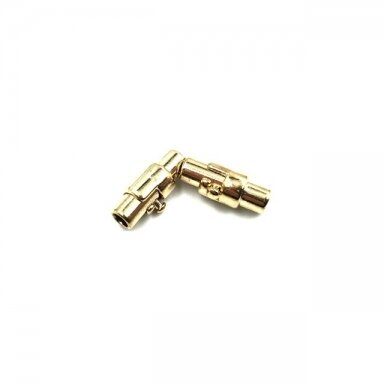 14x6mm rausvo aukso sp. magnetiniai užsegimai, 2vnt.