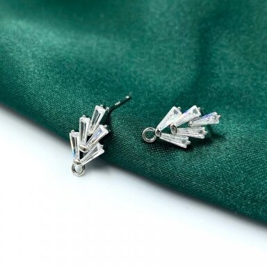 14x8mm platinos sp. nerūdijančio plieno auskarų įvėrimai, 2vnt. 14x8mm platinos sp. nerūdijančio plieno auskarų įvėrimai, 2vnt.