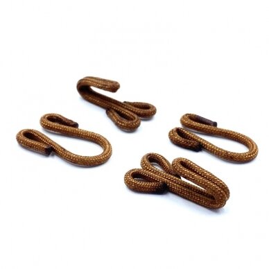 14mm rudos sp. prisiuvami kabliukai drabužiams, 2vnt. 14mm rudos sp. prisiuvami kabliukai drabužiams, 2vnt.