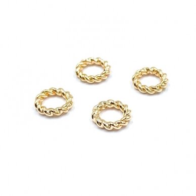 1,4x6mm 14k aukso sp. nerūdijančio plieno intarpas, 4vnt. 1,4x6mm 14k aukso sp. nerūdijančio plieno intarpas, 4vnt.