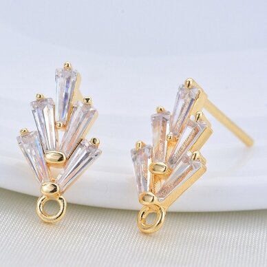 14x8mm 14k aukso sp. nerūdijančio plieno auskarų įvėrimai, 2vnt. 14x8mm 14k aukso sp. nerūdijančio plieno auskarų įvėrimai, 2vnt.