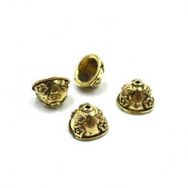 14x9mm aukso sp. kepurėlės, 6vnt. 14x9mm aukso sp. kepurėlės, 6vnt.