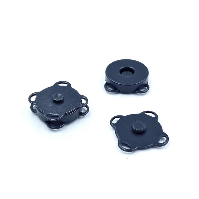 14mm tamsiai mėlynos sp. prisiuvamas magnetinis užsegimas rankinėms, 2vnt.