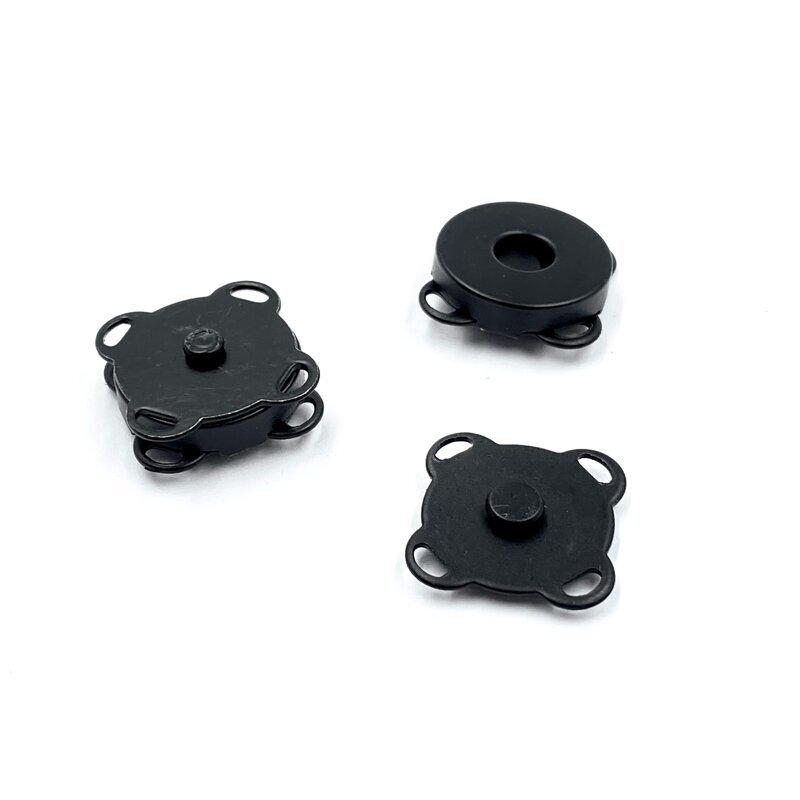 14mm juodos sp. prisiuvamas magnetinis užsegimas rankinėms, 2vnt.