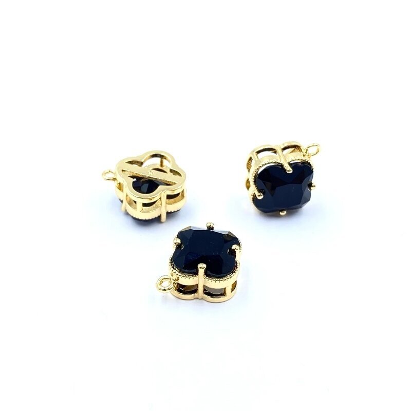 14x11mm 14k aukso sp. nerūdijančio plieno pakabukas dobiliukas, 1vnt. 14x11mm 14k aukso sp. nerūdijančio plieno pakabukas dobiliukas, 1vnt.