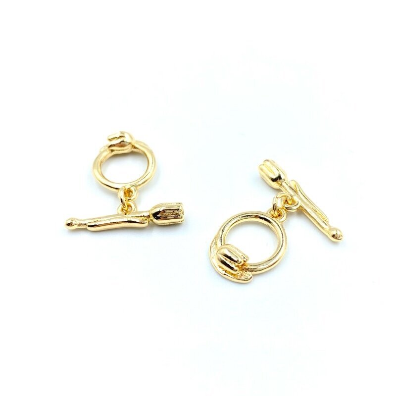 14x17mm 14k aukso sp. nerūdijančio plieno perkišamas užsegimas, 1vnt. 14x17mm 14k aukso sp. nerūdijančio plieno perkišamas užsegimas, 1vnt.