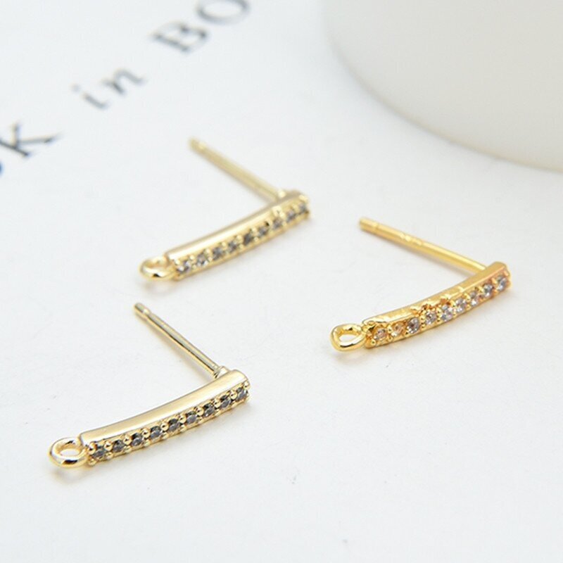 14x2mm 14k aukso sp. nerūdijančio plieno auskarų įvėrimai, 2vnt. 14x2mm 14k aukso sp. nerūdijančio plieno auskarų įvėrimai, 2vnt.