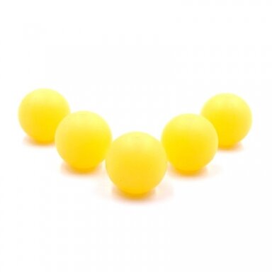 15mm geltonos spalvos tamsoje šviečiantys silikoniniai karoliukai, 5vnt. 15mm geltonos spalvos tamsoje šviečiantys silikoniniai karoliukai, 5vnt.