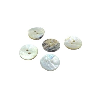 15mm pilkšvos sp. kriauklinė saga, 5vnt.