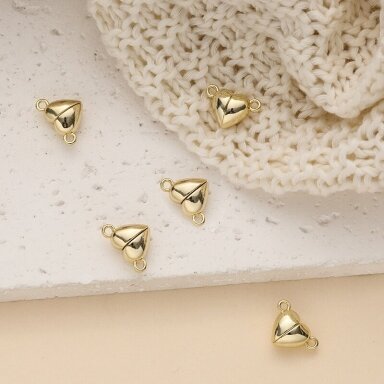 15x10mm 14k aukso sp. nerūdijančio plieno magnetinis užsegimas, 1vnt. 15x10mm 14k aukso sp. nerūdijančio plieno magnetinis užsegimas, 1vnt.