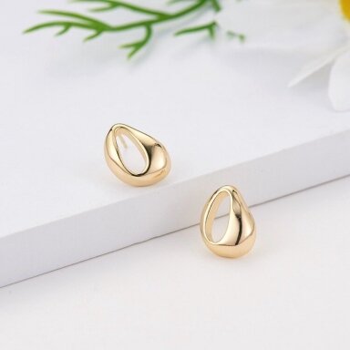 15x11mm 14k aukso sp. nerūdijančio plieno auskarų įvėrimai, 2vnt. 15x11mm 14k aukso sp. nerūdijančio plieno auskarų įvėrimai, 2vnt.