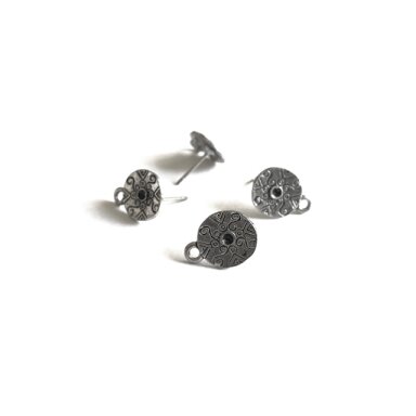 15x11mm sidabro sp. auskarų įvėrimai, 4vnt.